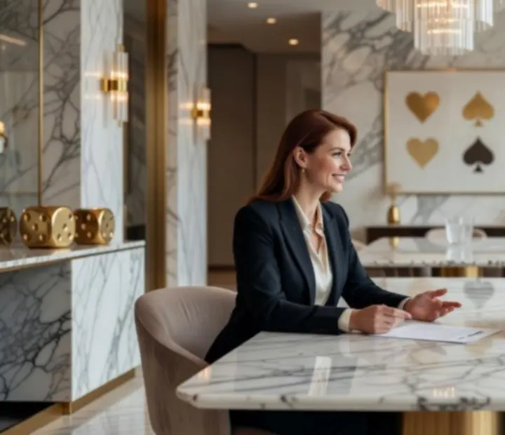Spotkanie konsultacyjne przy eleganckim stole, planowanie premium eventu
